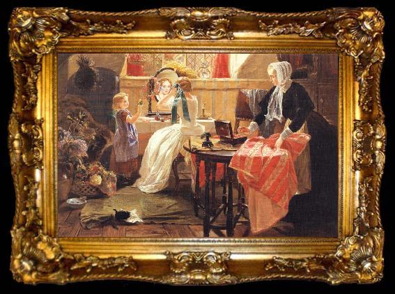 framed  Henrietta Mary Ada Ward The May Queen, ta009-2
